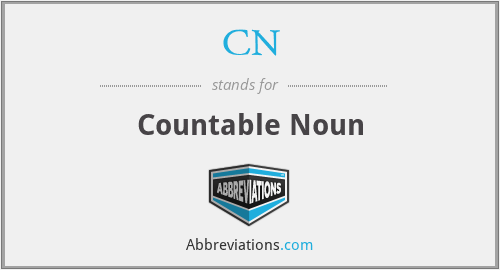 What does countable noun stand for?